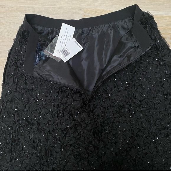 NWT FRENCH CONNECTION ROCHELLE RIBBON FLARED SKIRT - Picture 7 of 16